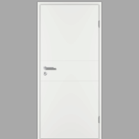 Riva RI8 Zimmertür / Innentür Weiss RAL 9016 mit Zarge CPL Weißlack Riva RI8 Zimmertür / Innentür Weiss RAL 9016 mit Zarge CPL Weißlack