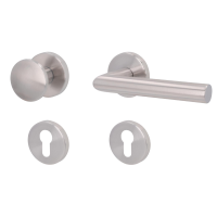 Ronny-R - Edelstahl satiniert - Vario Star Baisc - Türdrücker für Wohnungseingangstüren - Südmetall Ronny-R - Edelstahl satiniert - Vario Star Baisc - Türdrücker für Wohnungseingangstüren - Südmetall