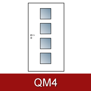 Lichtausschnitt für Zimmertüren Ga-qm4