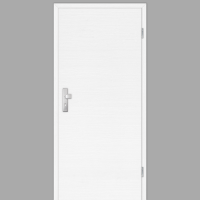 Esche Weiß Wohnungstüren / Schallschutztüren mit Zarge CPL Maserung Quer Esche Weiß Wohnungstüren / Schallschutztüren mit Zarge CPL Maserung Quer