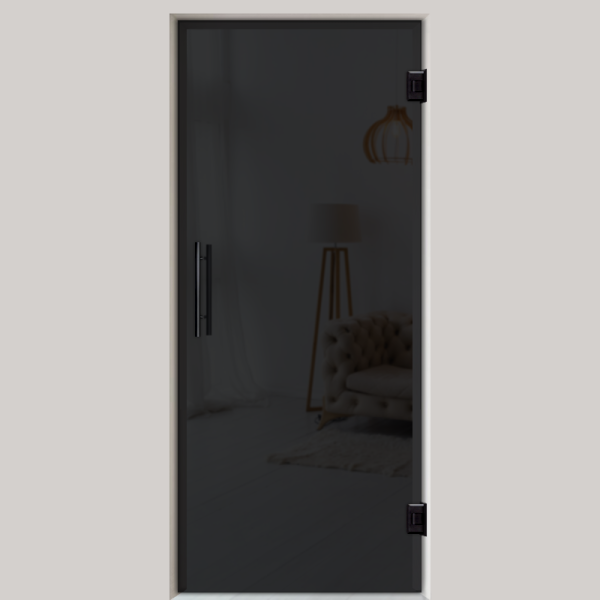 Pendeltür Dark Grey - Ganzglastür / Glastür
