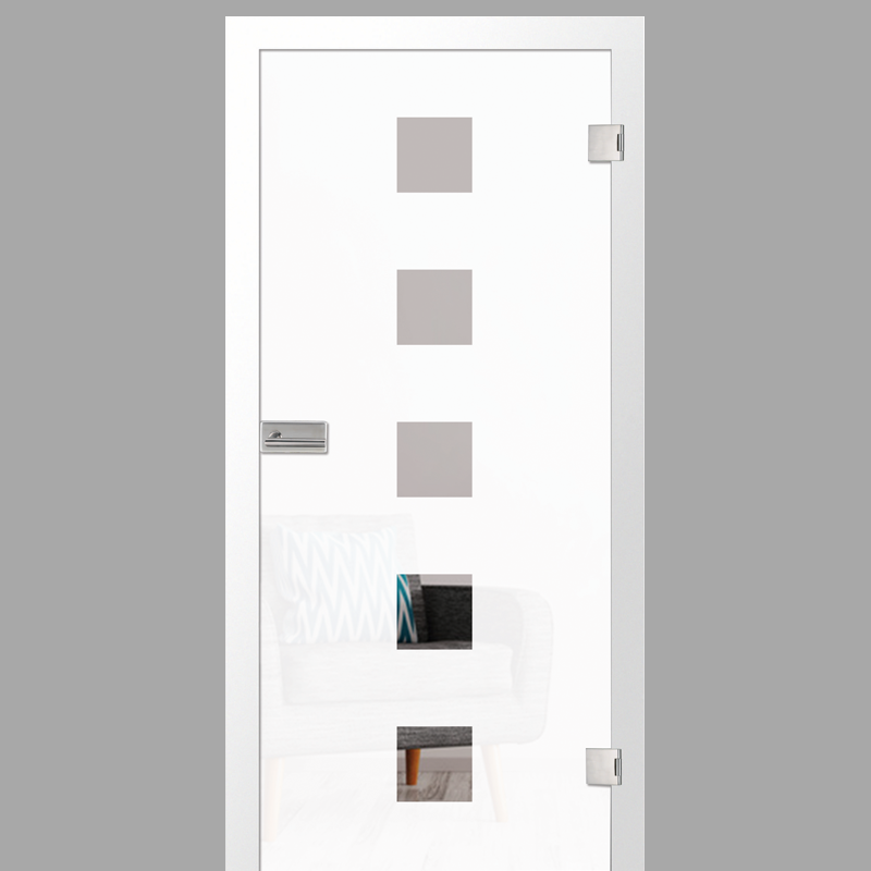 cinque Motiv klar - Ganzglastüren / Glastüren mit Zarge Komplettset - Erkelenz