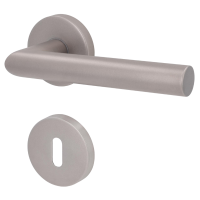 Ronny II-R - Arctica Silber - Türklinke / Rosettengarnitur - Südmetall Ronny II-R - Arctica Silber - Türklinke / Rosettengarnitur - Südmetall