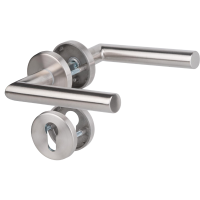 Marcel-R Kombi - Drücker/Drücker - Edelstahl-sat. - Schutzbeschlag - Südmetall Marcel-R Kombi - Drücker/Drücker - Edelstahl-sat. - Schutzbeschlag - Südmetall