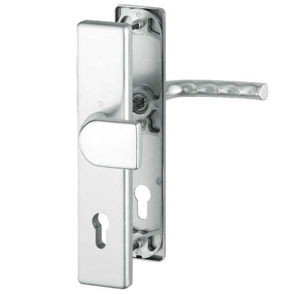 Birmingham - F1 Aluminium natur - Türdrücker / Schutzbeschlag - Hoppe Birmingham - F1 Aluminium natur - Türdrücker / Schutzbeschlag - Hoppe