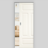 Elegance 04-Q Schiebetür in der Wand laufend - Landhaustür / Stiltür RAL 9010 Weißlack Elegance 04-Q Schiebetür in der Wand laufend - Landhaustür / Stiltür RAL 9010 Weißlack