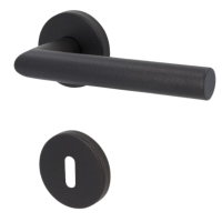 Ronny II-R - Schwarzstahl-Optik - Türklinke / Rosettengarnitur - Südmetall Ronny II-R - Schwarzstahl-Optik - Türklinke / Rosettengarnitur - Südmetall