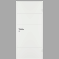 Riva RI1 Zimmertür / Innentür Weiss RAL 9016 mit Zarge CPL Weißlack Riva RI1 Zimmertür / Innentür Weiss RAL 9016 mit Zarge CPL Weißlack