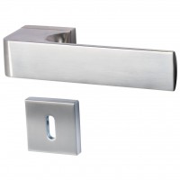 Prestige Quad - R - Edelstahl - Türklinke / Rosettengarnitur Prestige Quad - R - Edelstahl - Türklinke / Rosettengarnitur