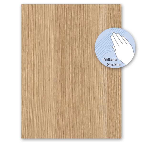 Eiche Natur Mustertafel für Zimmertüren & Türzargen CPL Maserung - tuerenmarkt24