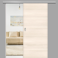 Pinie Schiebetür - fühalbare CPL Oberfläche - Maserung Quer Pinie Schiebetür - fühalbare CPL Oberfläche - Maserung Quer