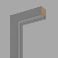 Lavagrau - Blendrahmen / Aufschraubzarge CPL RAL 7037 Lavagrau - Blendrahmen / Aufschraubzarge CPL RAL 7037