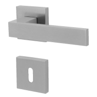 Matteo Square-R - Edelstahl - Türdrücker / Rosettengarnitur Matteo Square-R - Edelstahl - Türdrücker / Rosettengarnitur