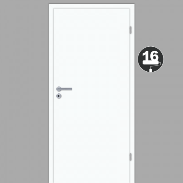 Weißlack 16 Zimmertür / Innentür Weiß CPL RAL 9016 - Lebolit