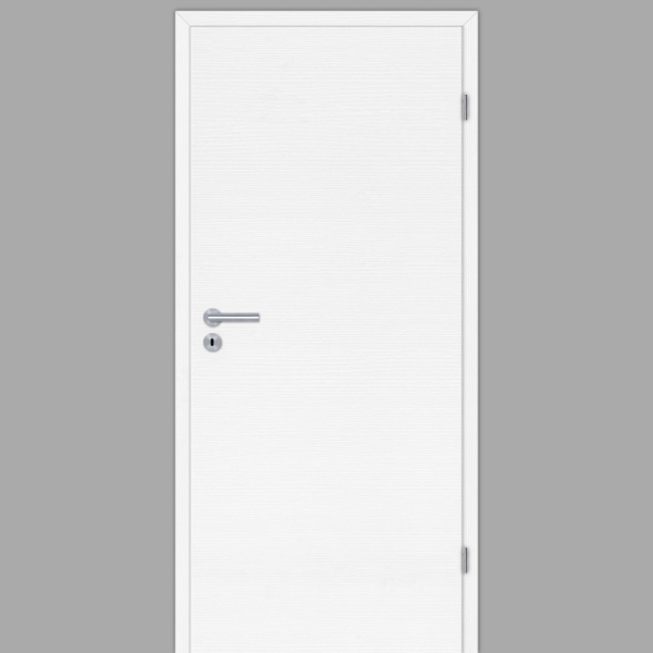 Esche Weiß Innentür / Zimmertür mit Zarge CPL Maserung Quer