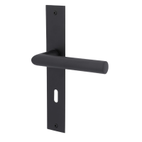 Ronny II Square Plano - LS - Schwarz matt - Türdrücker / Langschildbeschlag - Südmetall Ronny II Square Plano - LS - Schwarz matt - Türdrücker / Langschildbeschlag - Südmetall