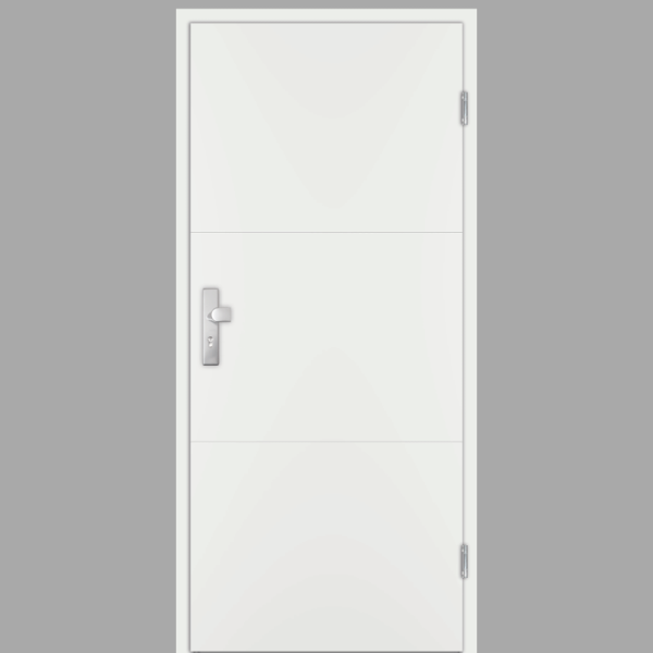 Riva RI12 Wohnungstüren / Schallschutztüren mit Zarge RAL 9016