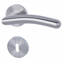 Shanghai-II - R - Edelstahl - Türklinke / Rosettengarnitur Shanghai-II - R - Edelstahl - Türklinke / Rosettengarnitur