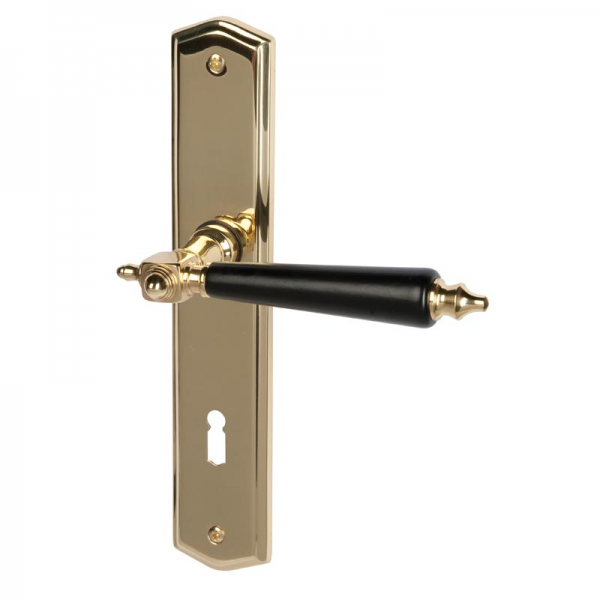 Thor Schwarz - LS - Messing - Türdrücker / Langschildbeschlag - Südmetall GmbH