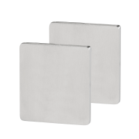 West - eckige Blindrosette Edelstahl für Innentüren West - eckige Blindrosette Edelstahl für Innentüren