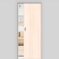 Pinie Schiebetür in der Wand laufend - fühlbare CPL Oberfläche - Maserung Aufrecht Pinie Schiebetür in der Wand laufend - fühlbare CPL Oberfläche - Maserung Aufrecht