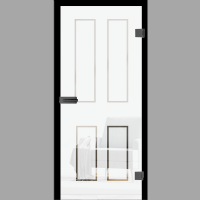 Campo 2 Glastür Landhausstil – Ganzglastür / Komplettset mit Zarge von Erkelenz Campo 2 Glastür Landhausstil – Ganzglastür / Komplettset mit Zarge von Erkelenz