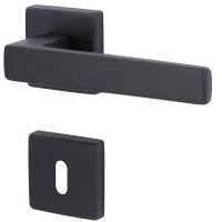 Miami Square-R Schwarz Matt -Türdrücker / Rosettengarnitur - Südmetall Miami Square-R Schwarz Matt -Türdrücker / Rosettengarnitur - Südmetall