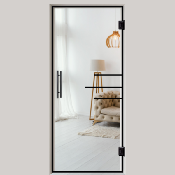 Pendeltür NoirLine 20 - Ganzglastür / Glastür - Lofttüren | NoirLine