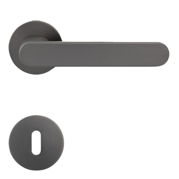 Aversa Round - Umbragrau - Türdrücker / Rosettengarnitur - Griffwelt