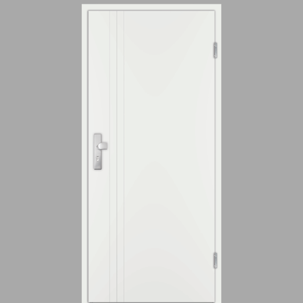 Riva RI10 Wohnungstüren / Schallschutztüren mit Zarge RAL 9016