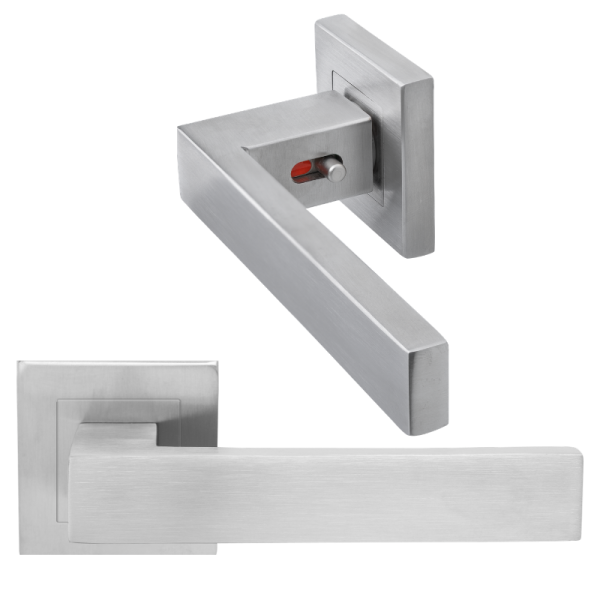 Abano Square - Edelstahl finish - Türdrücker - Griffwelt Minimo Abano Square - Edelstahl finish - Türdrücker - Griffwelt Minimo