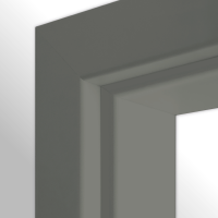 Lavagrau Durchgangszarge - CPL RAL 7037 RK 60 gerade Rundkante Lavagrau Durchgangszarge - CPL RAL 7037 RK 60 gerade Rundkante