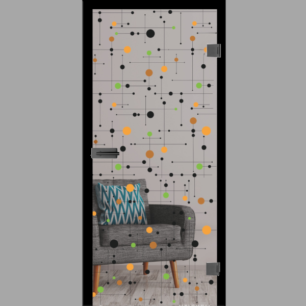 Platine Mattprint - Ganzglastüren / Glastüren mit Zarge Komplettset - Erkelenz
