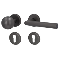 Ronny-R - Graphit grau - Türdrücker für Wohnungseingangstüren - Südmetall Ronny-R - Graphit grau - Türdrücker für Wohnungseingangstüren - Südmetall