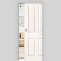 Elegance 04 Schiebetür in der Wand laufend - Landhaustür / Stiltür RAL 9010 Weißlack Elegance 04 Schiebetür in der Wand laufend - Landhaustür / Stiltür RAL 9010 Weißlack