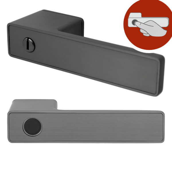 Minimo Q Fingerprint - Umbragrau - Türdrücker - Griffwelt