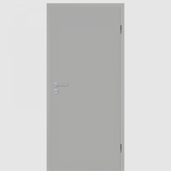 Silbergrau Zimmertür / Innentür CPL RAL 7042 mit Zarge