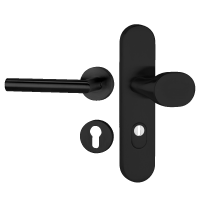 ZT-EN2-Kombi - Drücker/Rosette - Classic Black - Schutzbeschlag - Hermat ZT-EN2-Kombi - Drücker/Rosette - Classic Black - Schutzbeschlag - Hermat