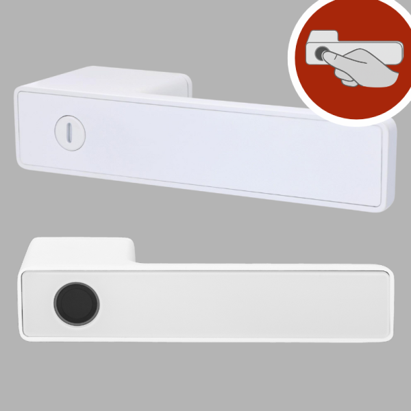 Minimo Q Fingerprint - Weiß matt - Türdrücker - Griffwelt