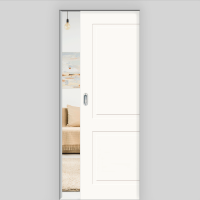 Cala 02 Schiebetür in der Wand laufend - Landhaustür / Stiltür RAL 9010 Weißlack Cala 02 Schiebetür in der Wand laufend - Landhaustür / Stiltür RAL 9010 Weißlack