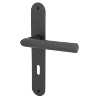 Ronny II Plano - LS - Schwarzstahl-Optik - Türdrücker / Langschildbeschlag - Südmetall Ronny II Plano - LS - Schwarzstahl-Optik - Türdrücker / Langschildbeschlag - Südmetall