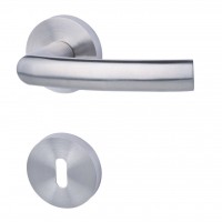 Boston - R - Edelstahl - Türklinke / Rosettengarnitur Boston - R - Edelstahl - Türklinke / Rosettengarnitur