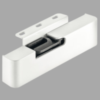 Türeinzugsdämpfer DDA 140/240 – für Glastüren | Weiß RAL 9016 Türeinzugsdämpfer DDA 140/240 – für Glastüren | Weiß RAL 9016