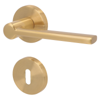 Elio-R Messing - Türdrücker / Rosettengarnitur - Südmetall Elio-R Messing - Türdrücker / Rosettengarnitur - Südmetall