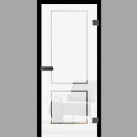 Campo 1 Glastür Landhausstil – Ganzglastür / Komplettset mit Zarge von Erkelenz Campo 1 Glastür Landhausstil – Ganzglastür / Komplettset mit Zarge von Erkelenz